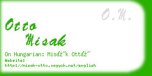 otto misak business card